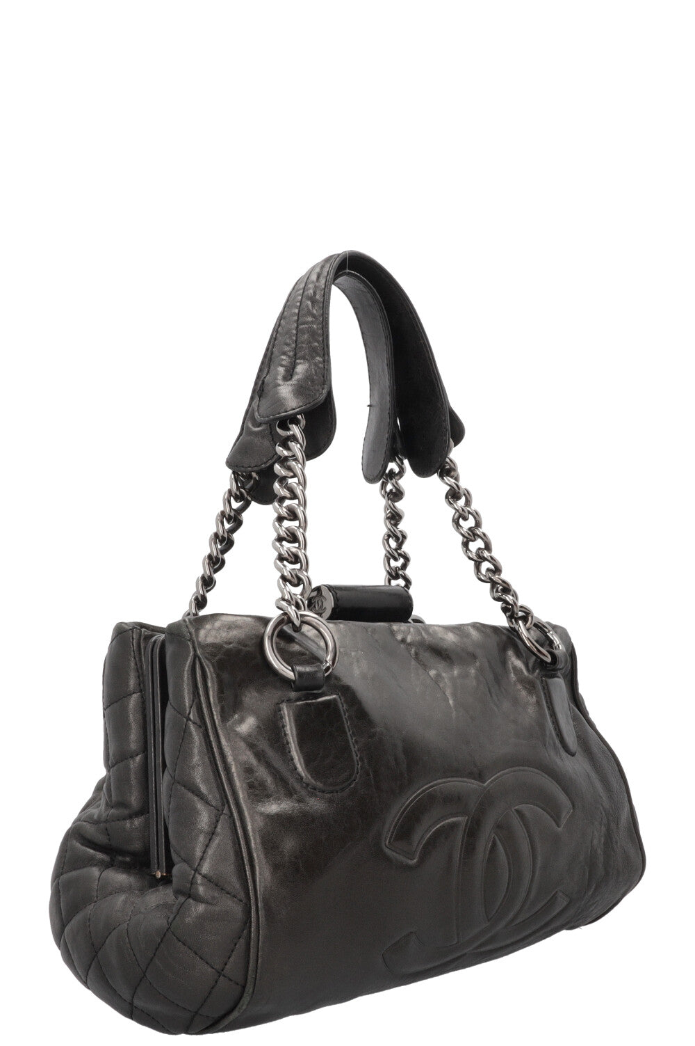 CHANEL Perfect Day Tote Bag Leather Black