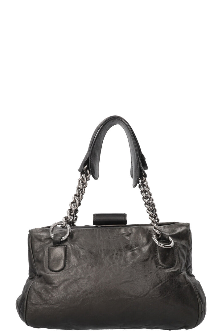 CHANEL Perfect Day Tote Bag Leather Black