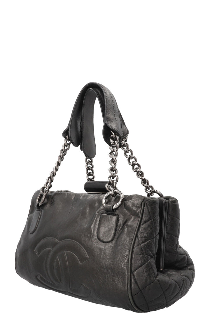 CHANEL Perfect Day Tote Bag Leather Black