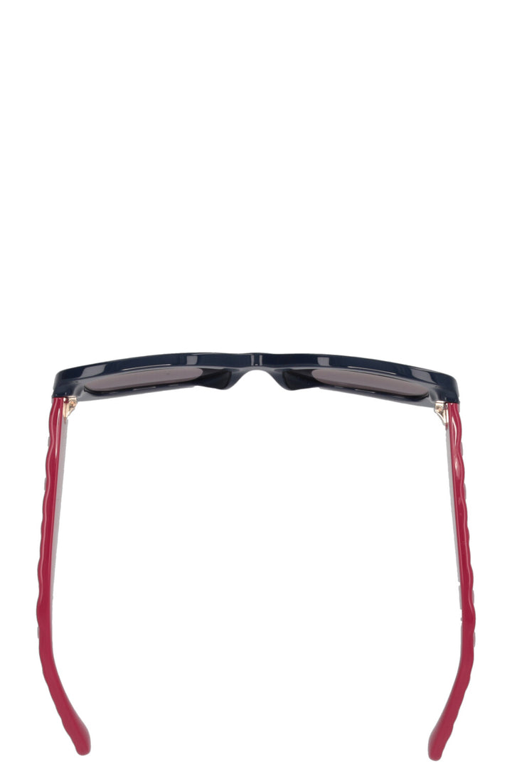 CHANEL Quilted Sunglasses Pink Blue CH5483