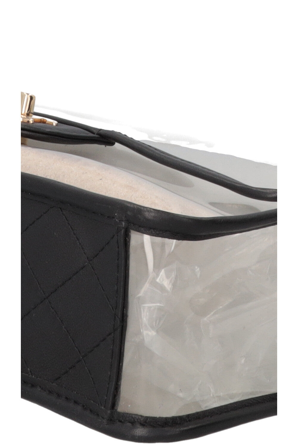 CHANEL Sand By The Sea Single Flap Bag Medium PVC Leather Black