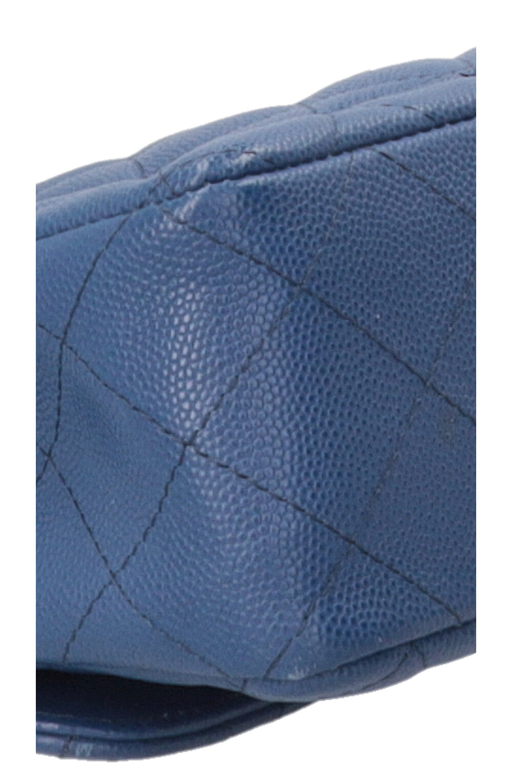 CHANEL Single Flap Bag Caviar Blue