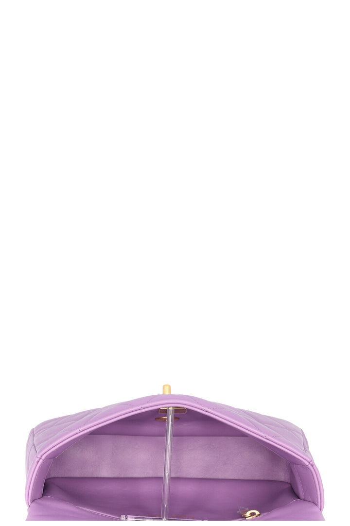 CHANEL Single Flap Bag Small Lilac