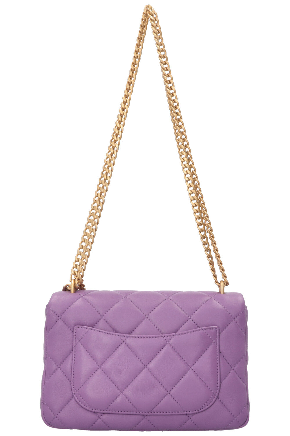 CHANEL Single Flap Bag Small Lilac