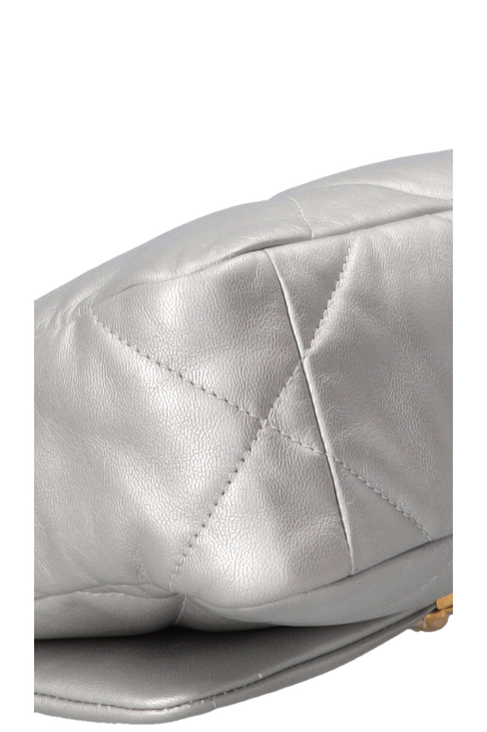 CHANEL Small 19 Bag Lambskin Silver