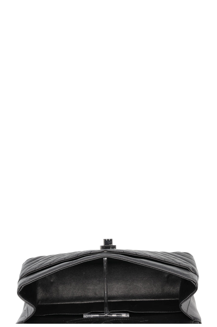 CHANEL Petit 2.55 So Black Veau Chevron Noir
