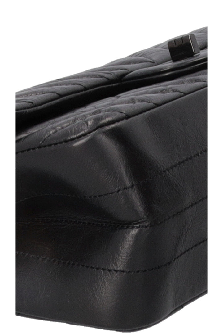 CHANEL Petit 2.55 So Black Veau Chevron Noir