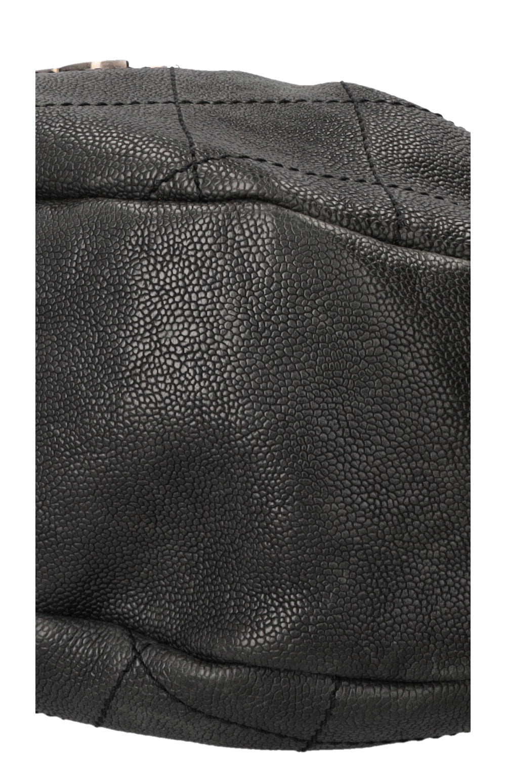 CHANEL Small Outdoor Shoulder Bag Caviar Leather Black