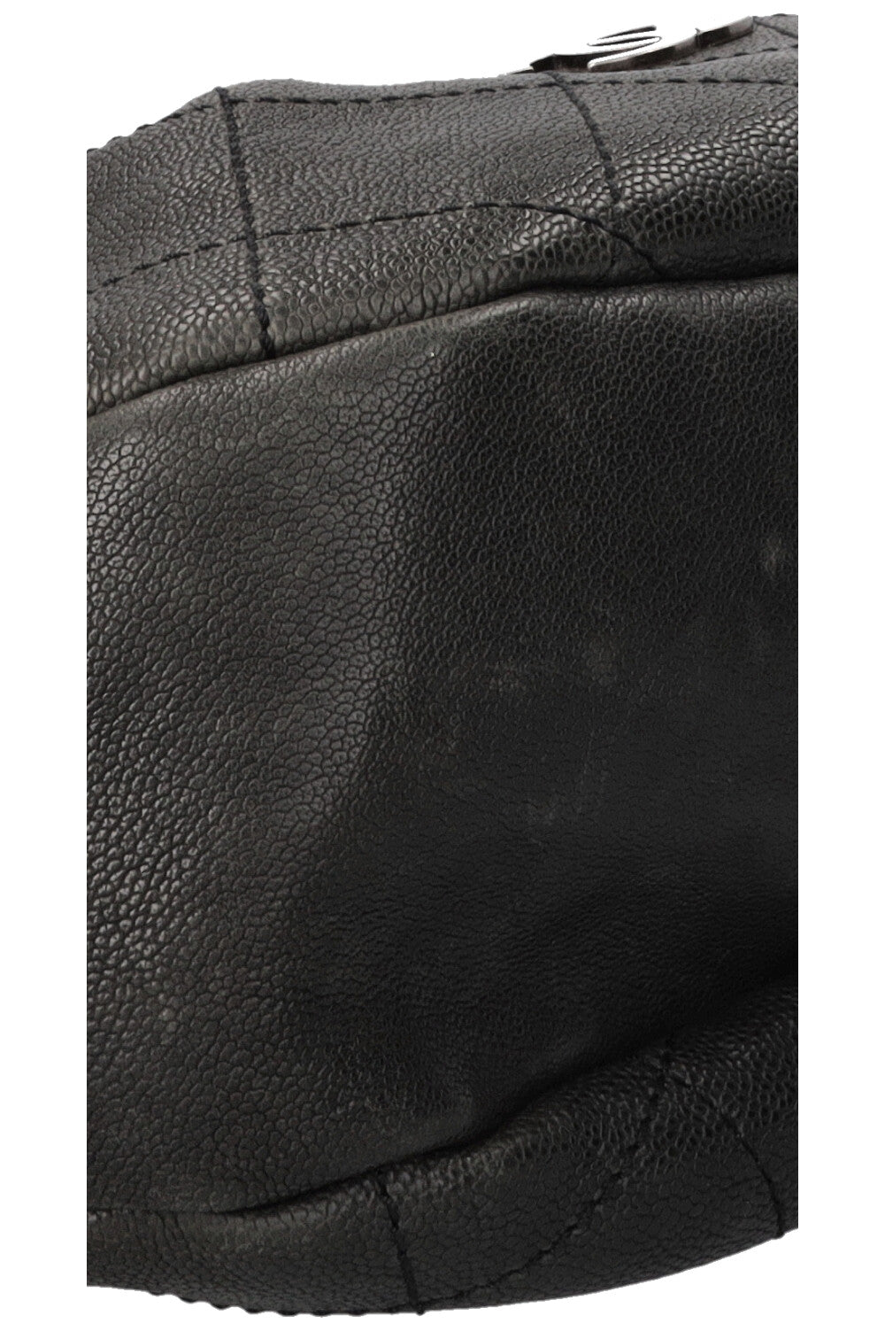CHANEL Small Outdoor Shoulder Bag Caviar Leather Black