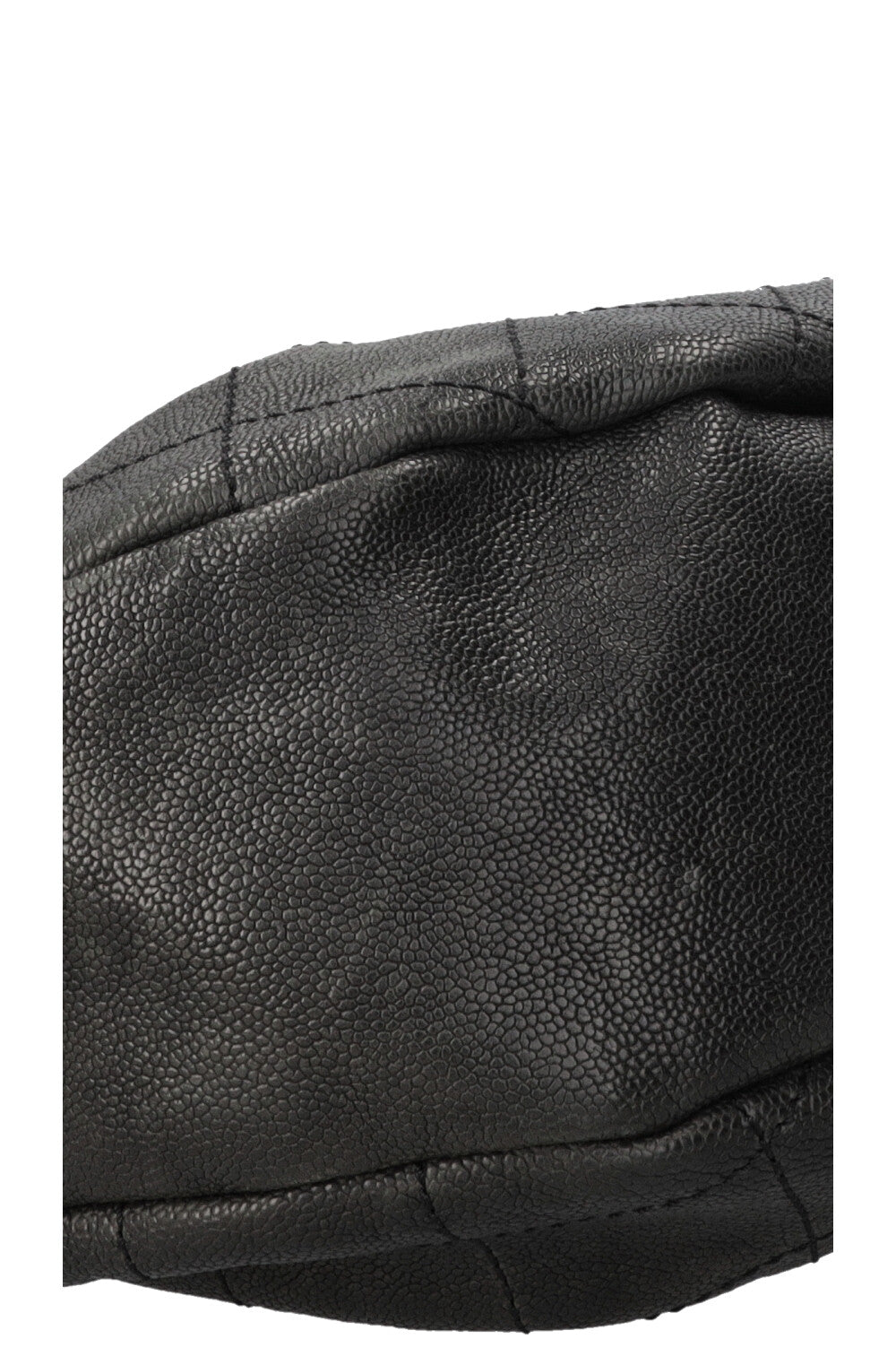 CHANEL Small Outdoor Shoulder Bag Caviar Leather Black