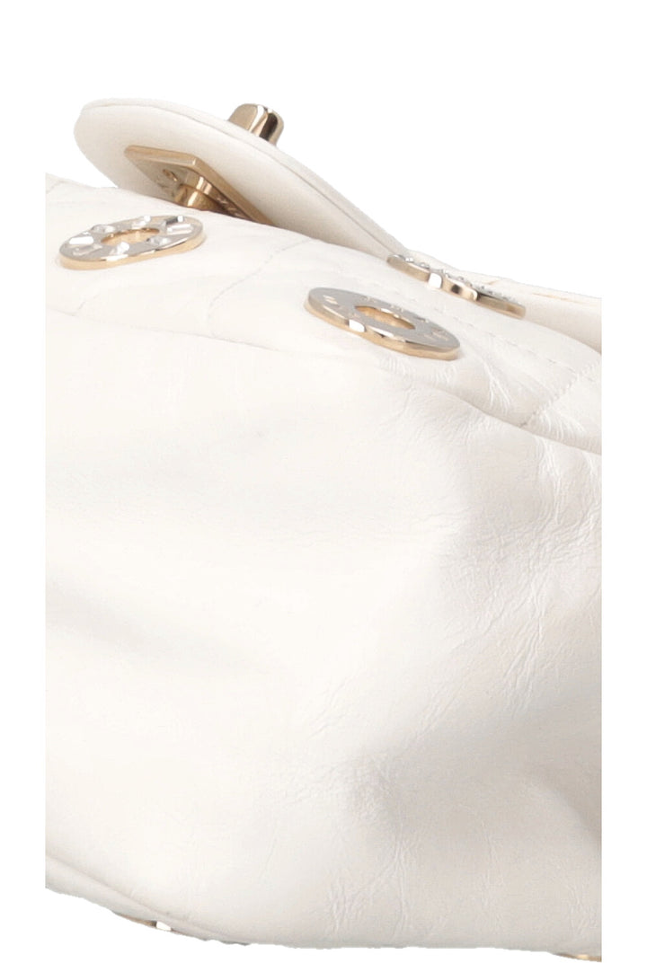 CHANEL Small Star Attitude Flap Bag Leather White