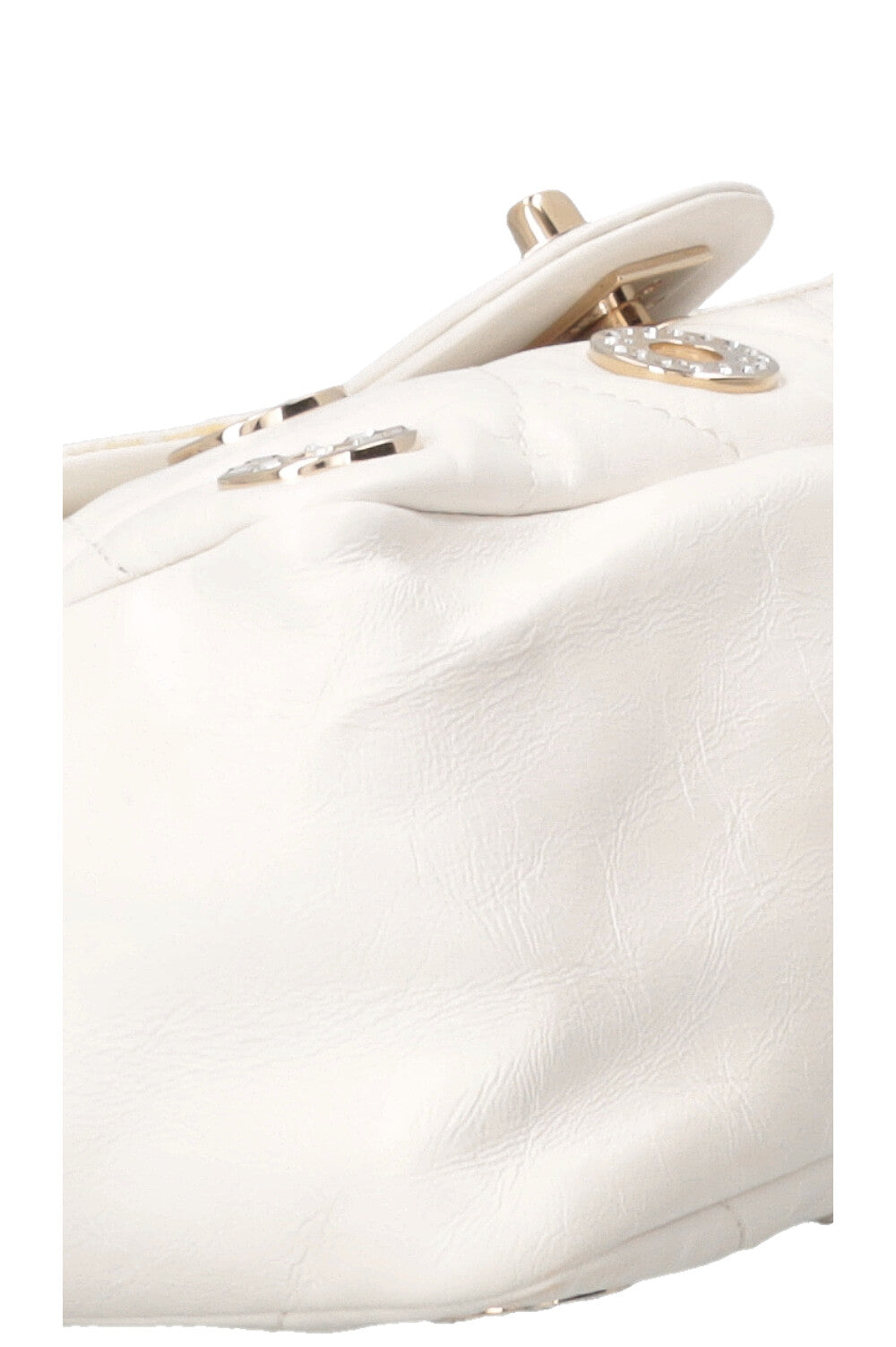 CHANEL Small Star Attitude Flap Bag Leather White