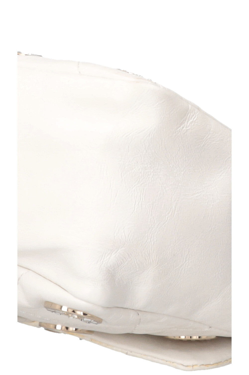 CHANEL Small Star Attitude Flap Bag Leather White