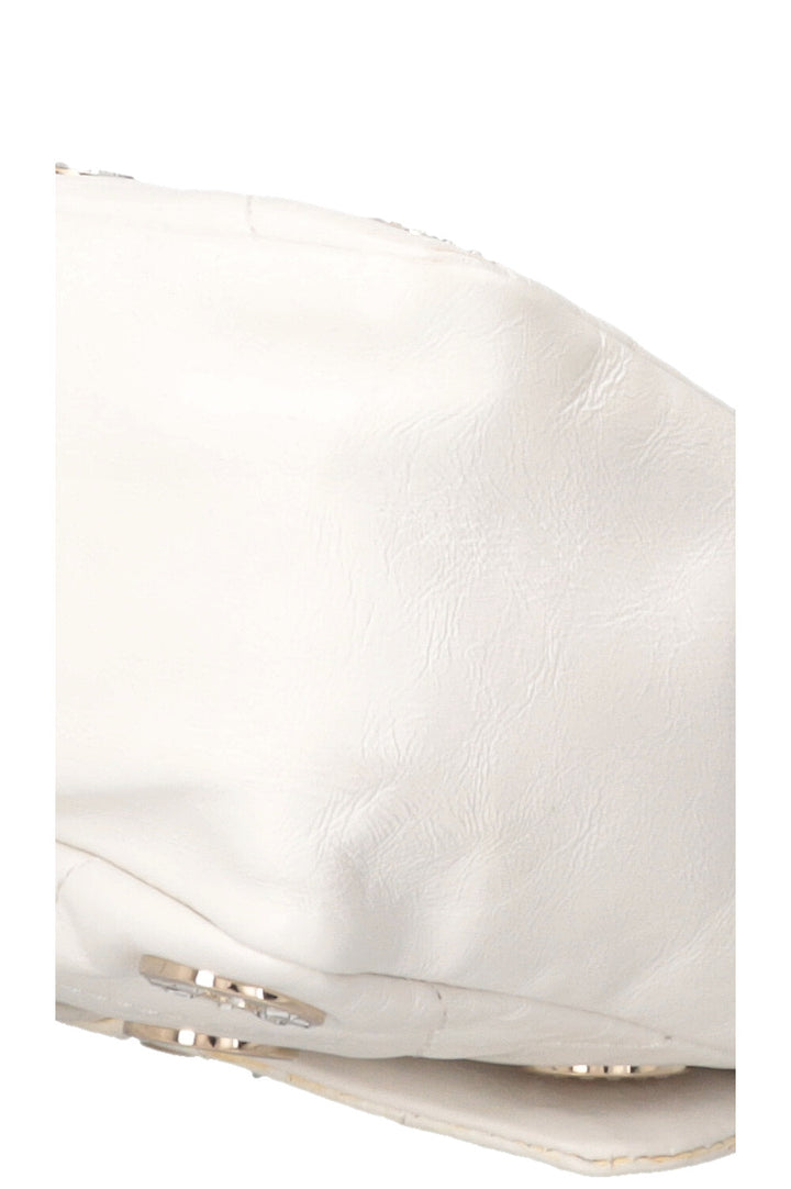 CHANEL Small Star Attitude Flap Bag Leather White