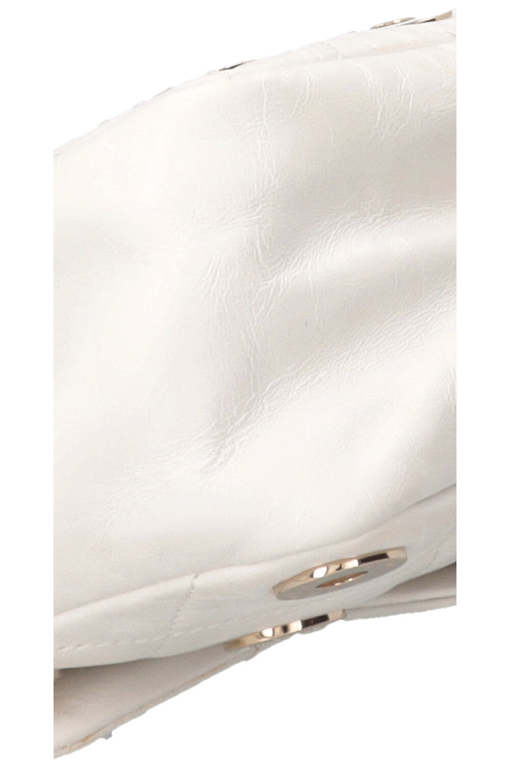 CHANEL Small Star Attitude Flap Bag Leather White