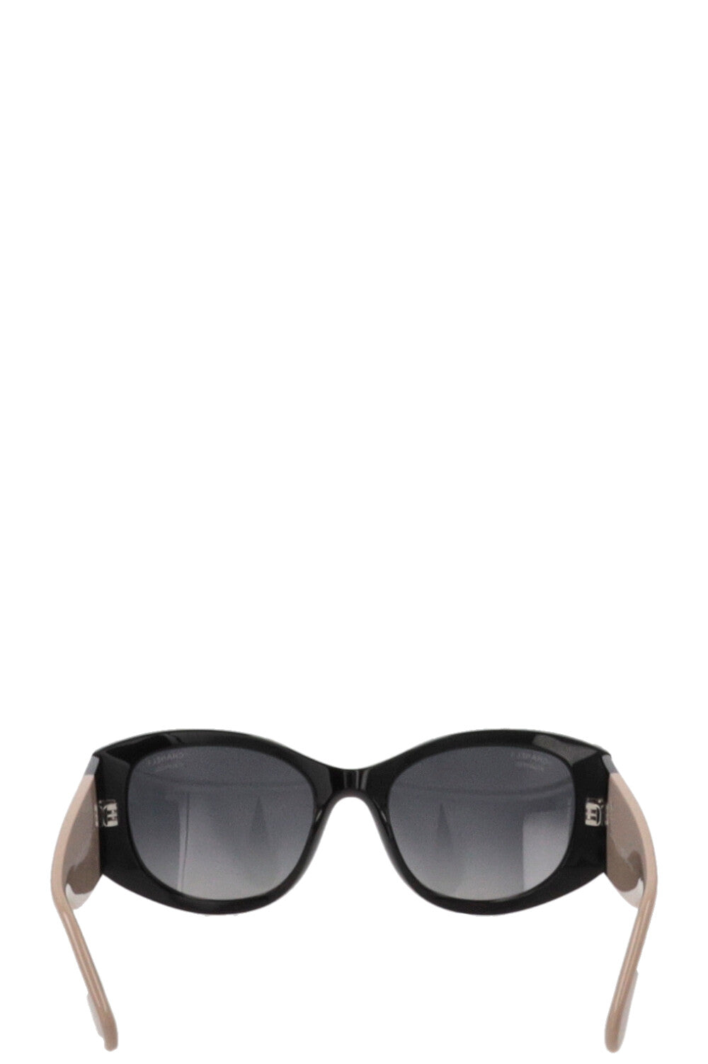 CHANEL Sunglasses Black Beige CH5524