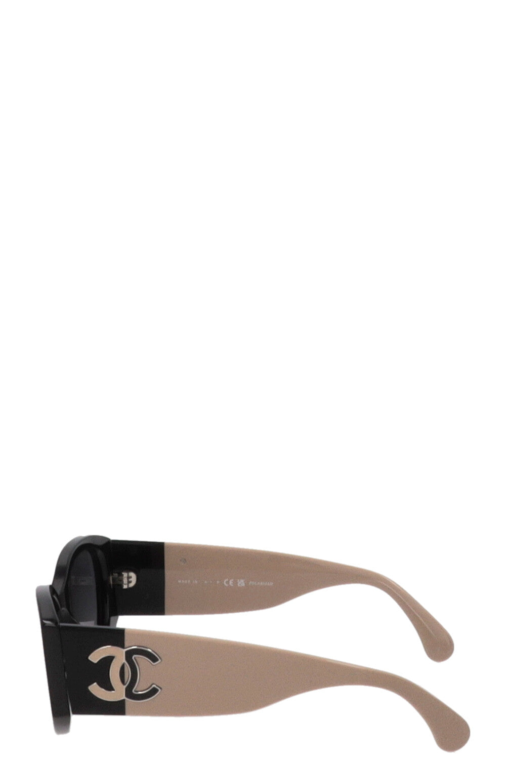CHANEL Sunglasses Black Beige CH5524