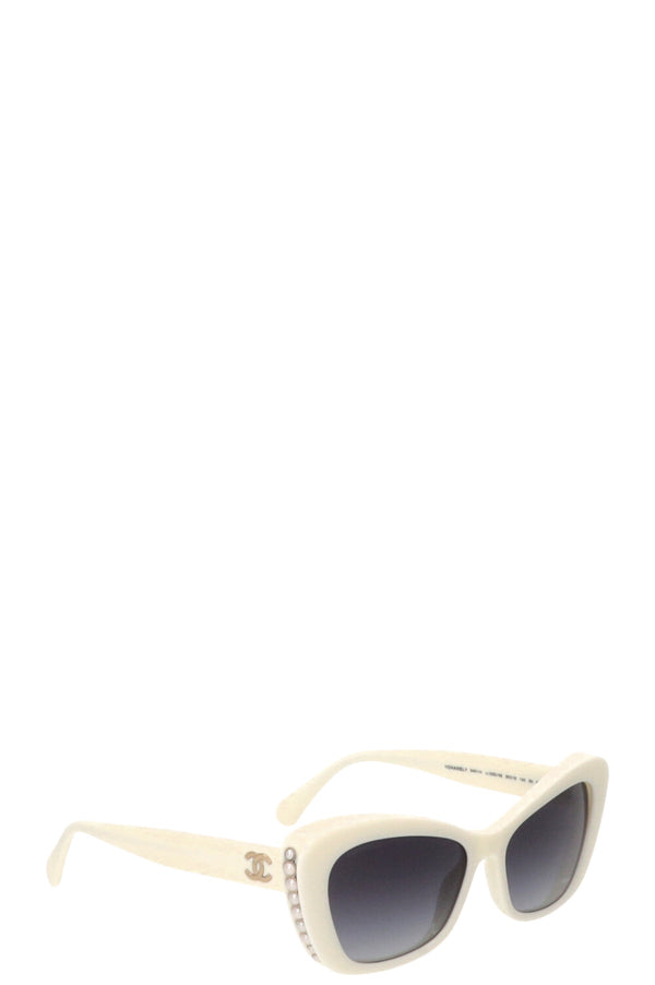 CHANEL Sunglasses White 5481H