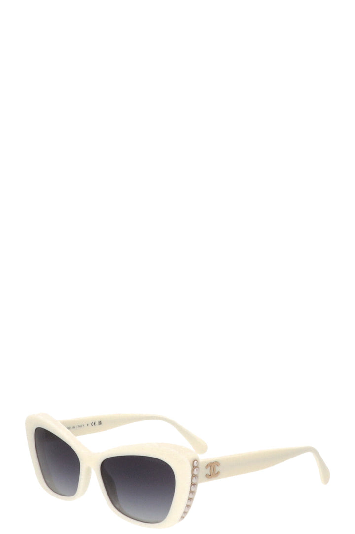 CHANEL Sunglasses White 5481H