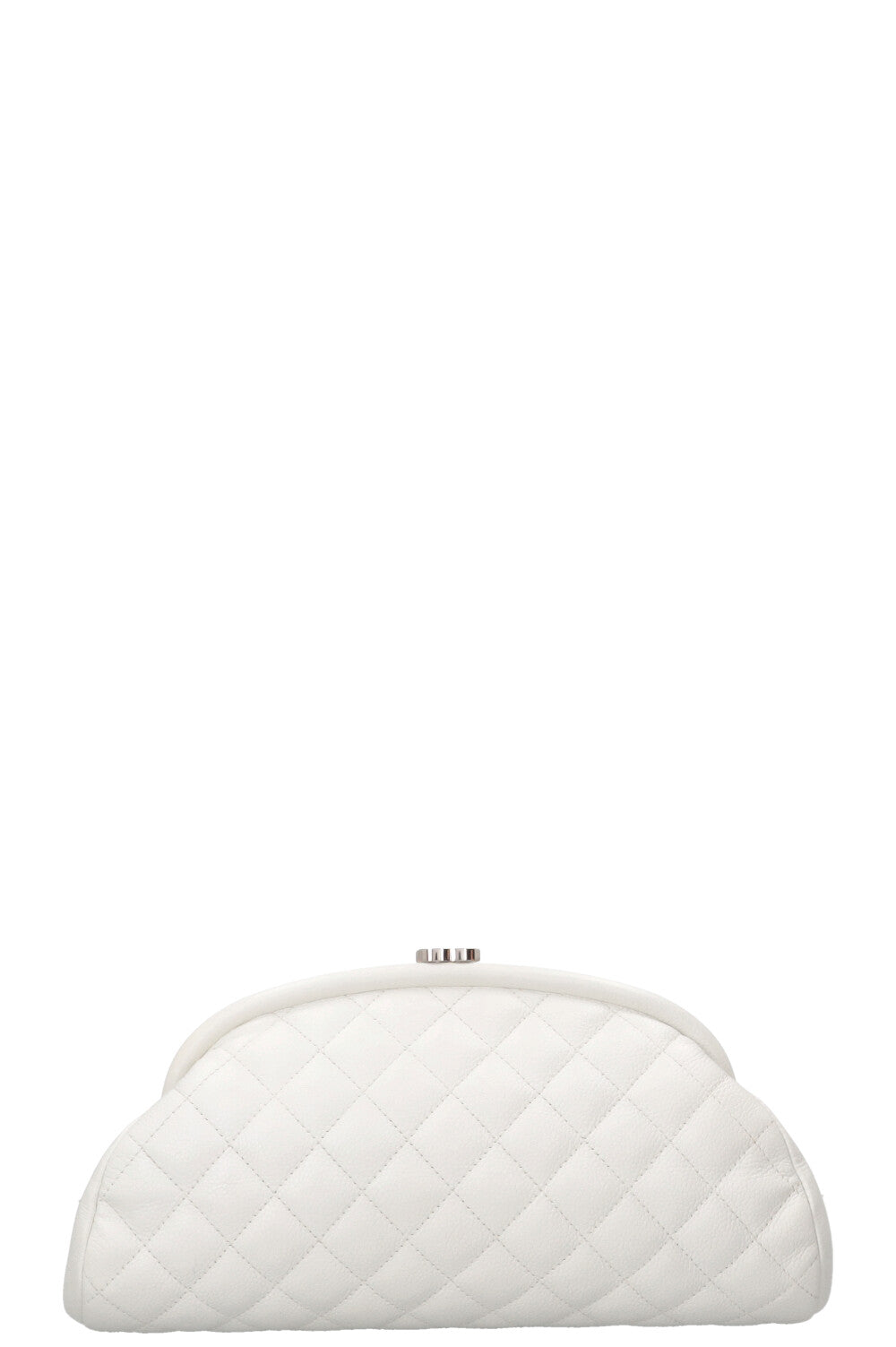 CHANEL Timeless Clutch Caviar White