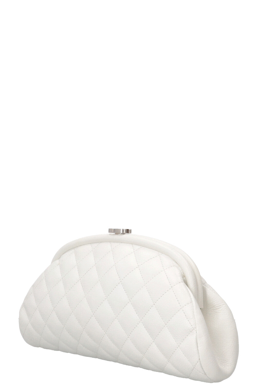 CHANEL Timeless Clutch Caviar White