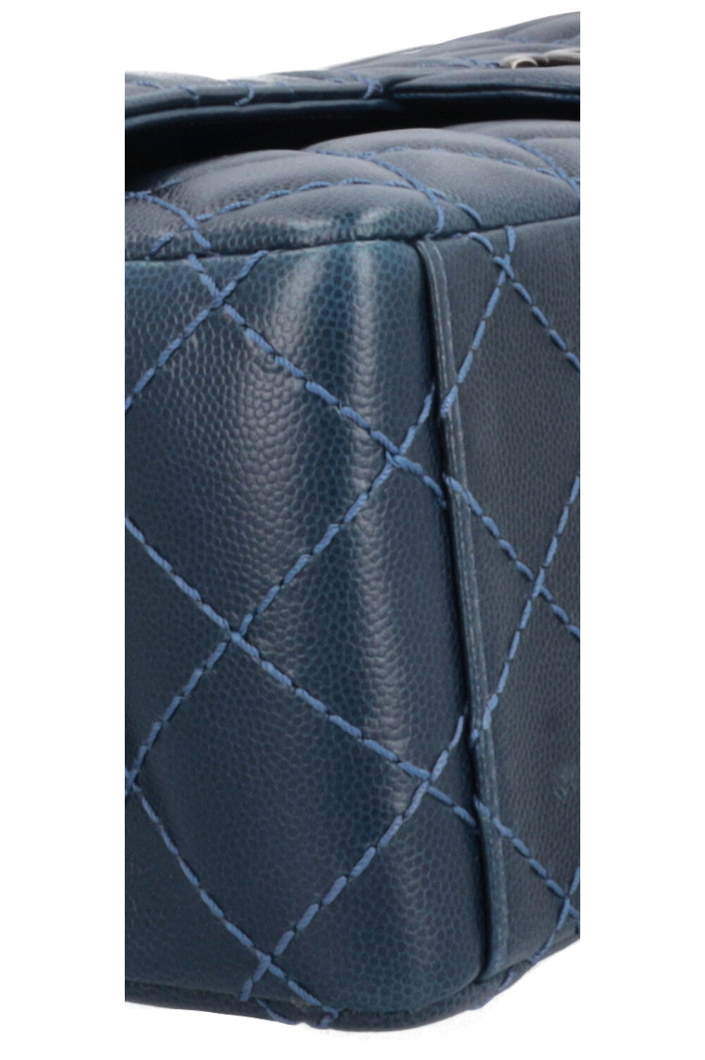 CHANEL Timeless Maxi Double Flap Bag Caviar Navy