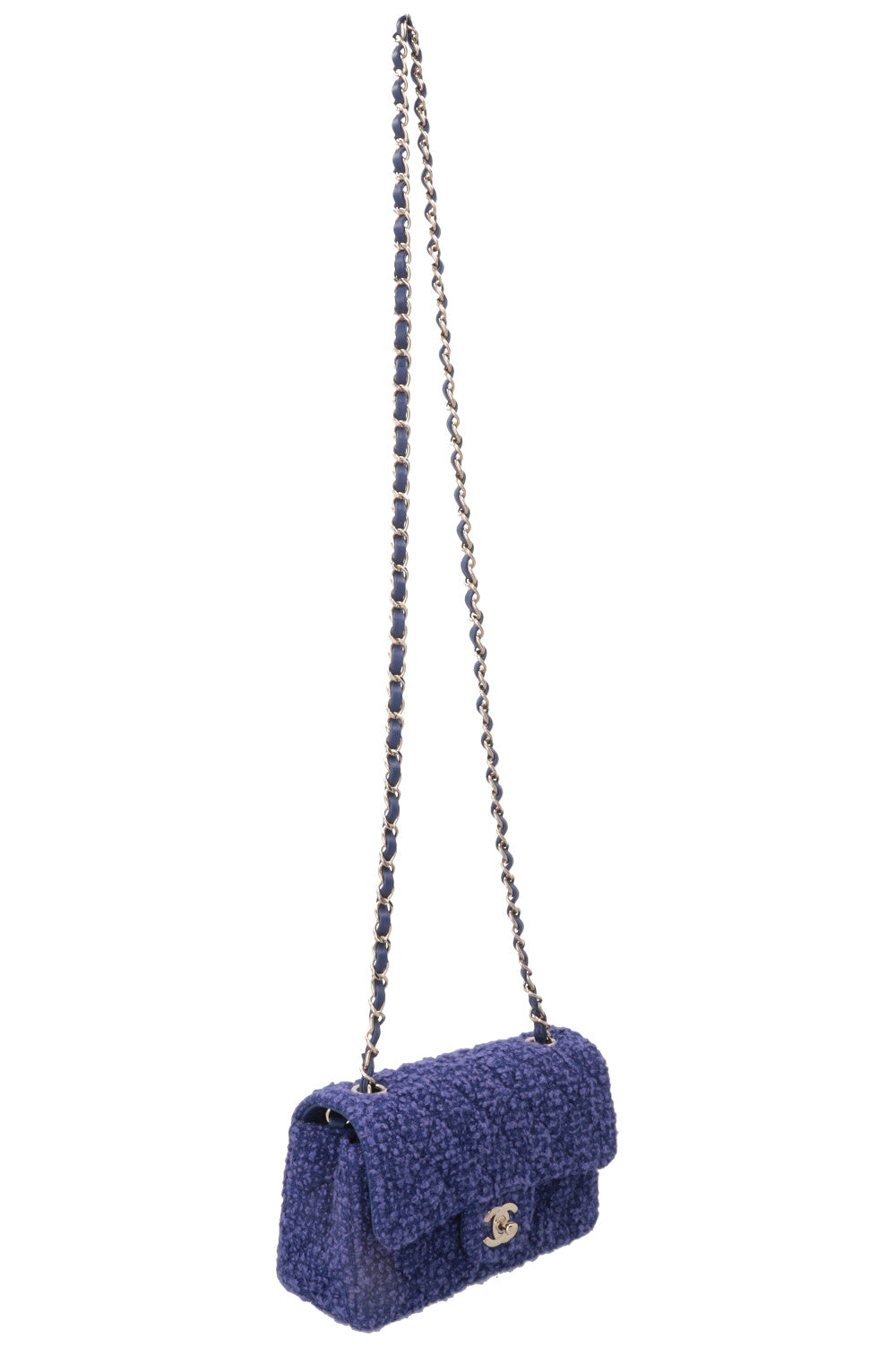 CHANEL Timeless Mini Rectangular Tweed violet