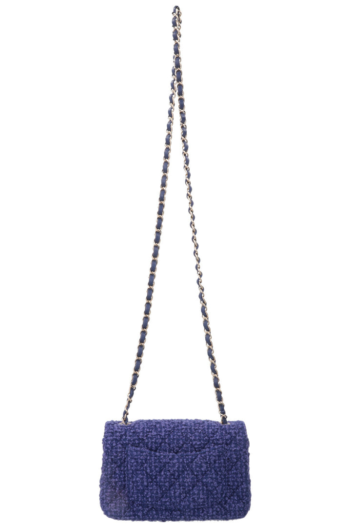CHANEL Timeless Mini Rectangular Tweed violet