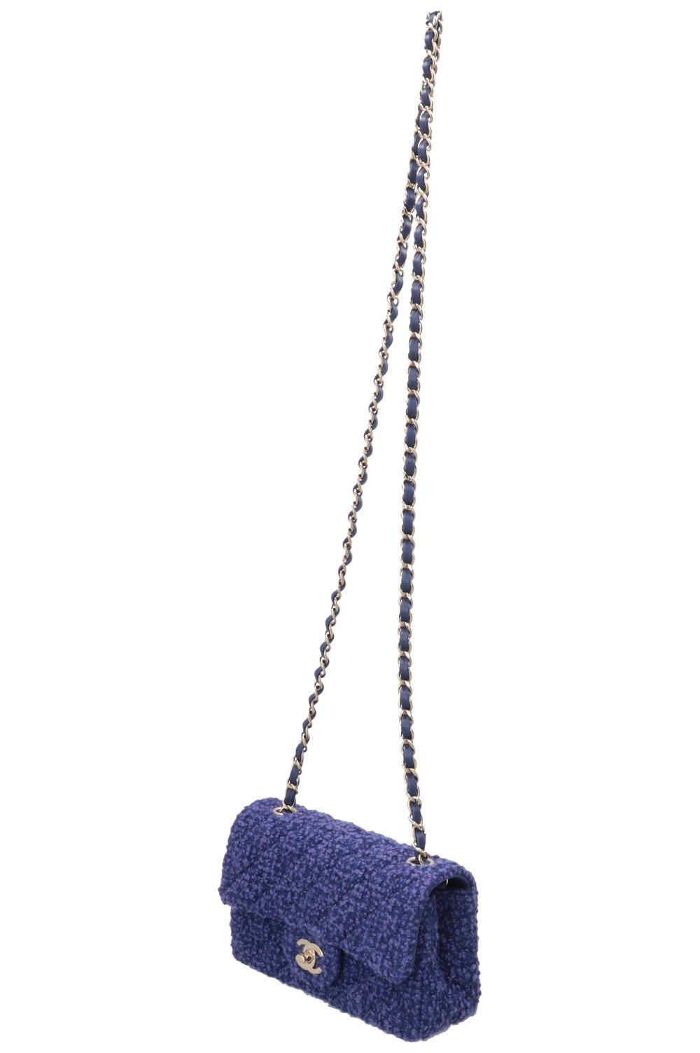 CHANEL Timeless Mini Rectangular Tweed violet