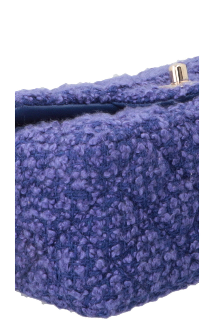 CHANEL Timeless Mini Rectangular Tweed violet