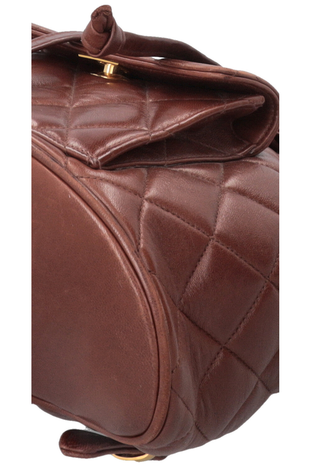 CHANEL Vintage Duma Backpack Lambskin Brown
