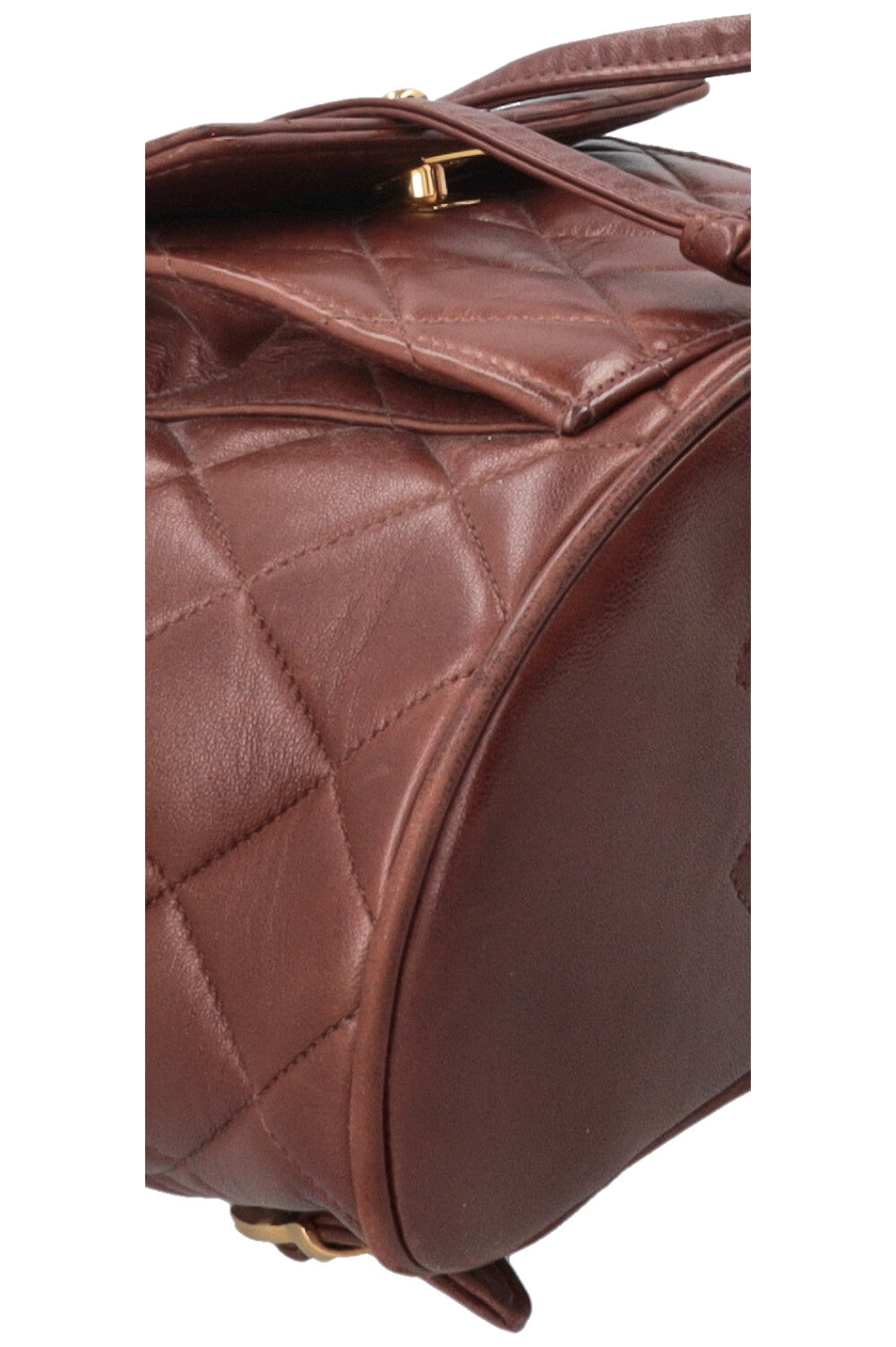 CHANEL Vintage Duma Backpack Lambskin Brown