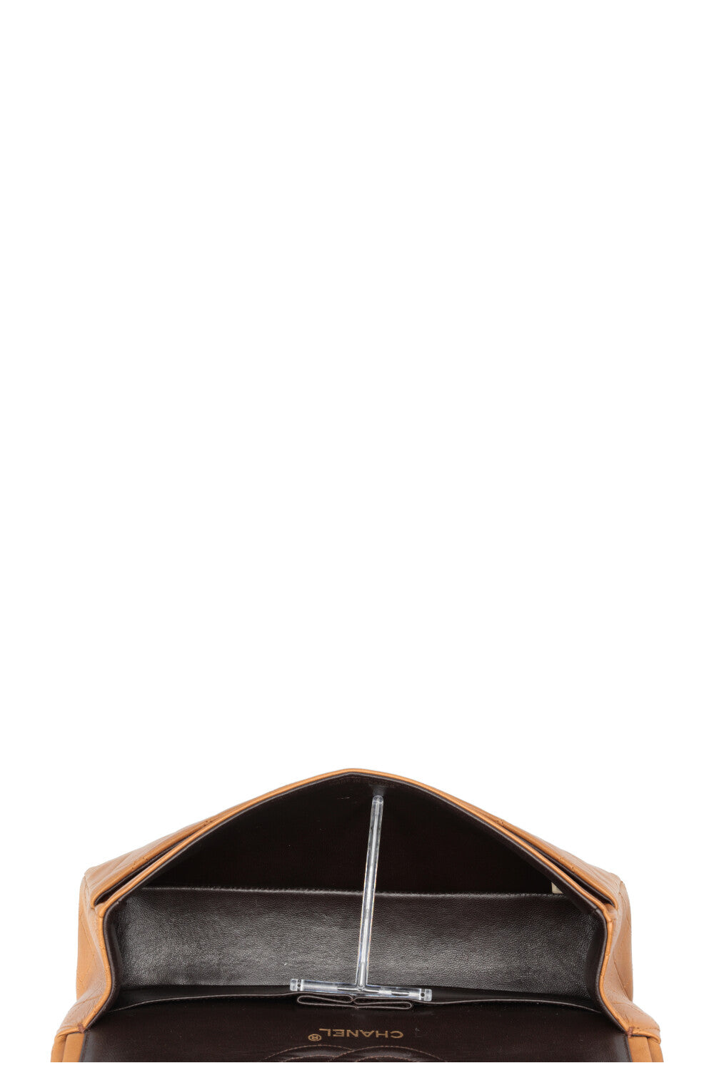 CHANEL Vintage Medium Classic Double Flap Toffee