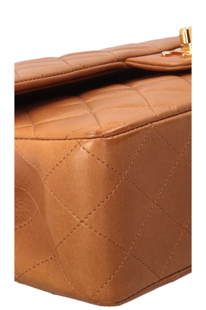 CHANEL Vintage Medium Classic Double Flap Toffee