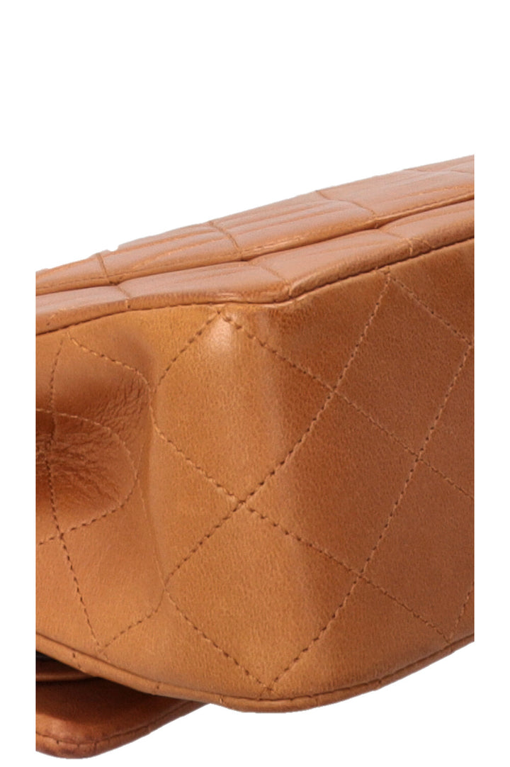 CHANEL Vintage Medium Classic Double Flap Toffee
