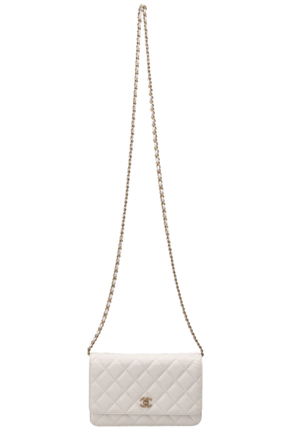 CHANEL WOC Caviar Blanc cassé