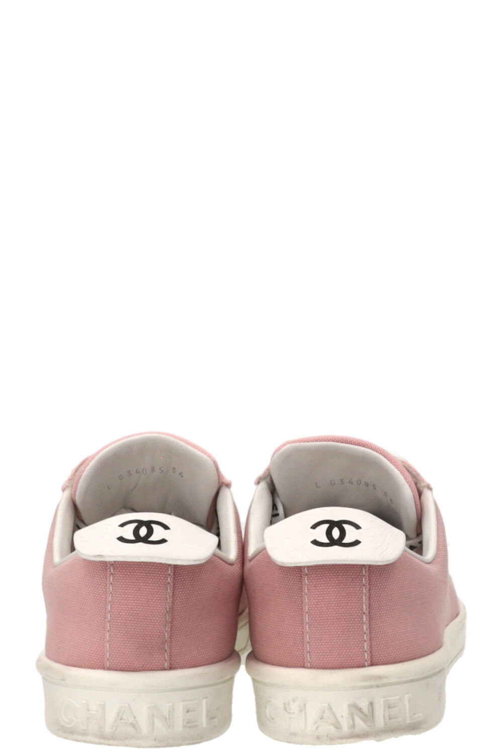 CHANEL Weekender Sneakers Canvas Pink