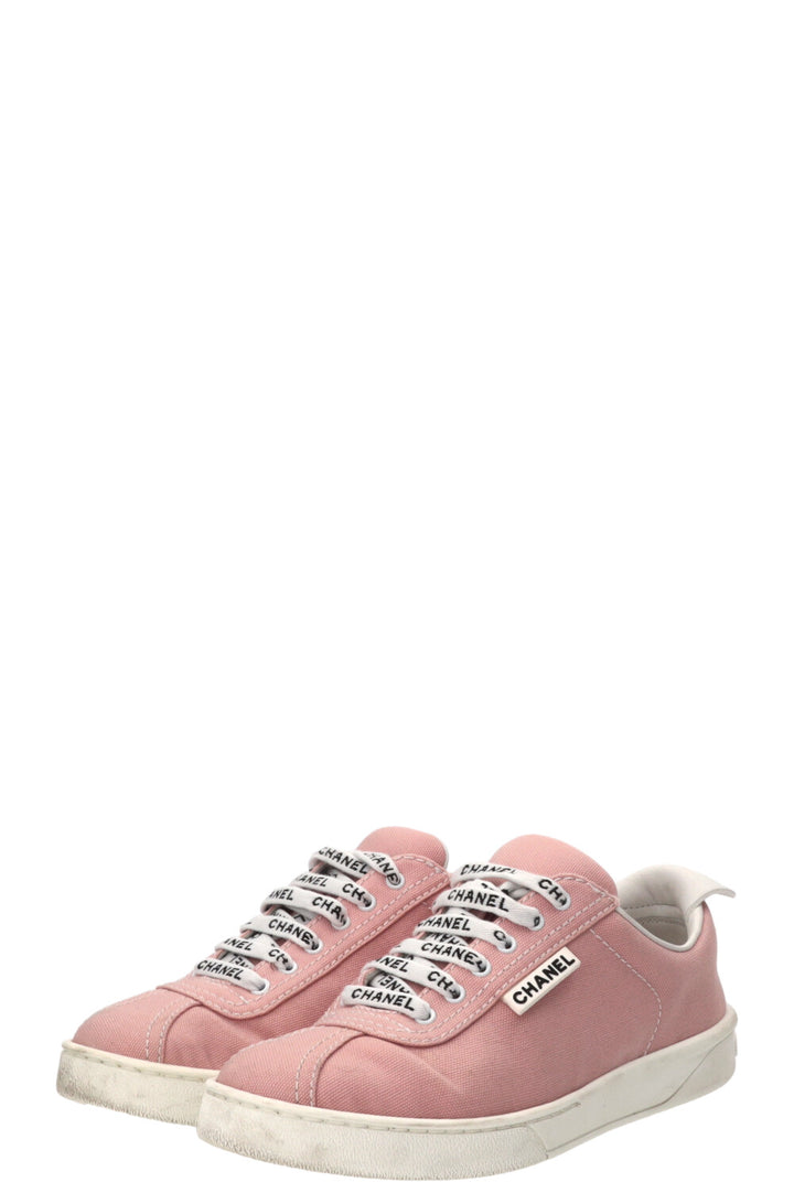 CHANEL Weekender Sneakers Canvas Pink