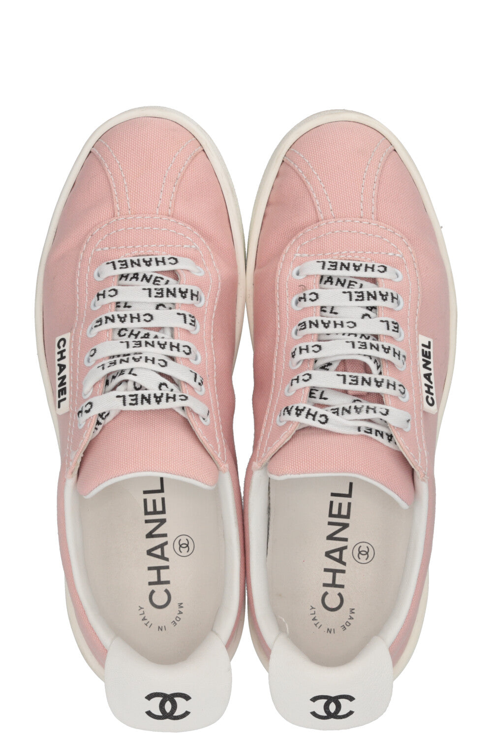 CHANEL Weekender Sneakers Canvas Pink