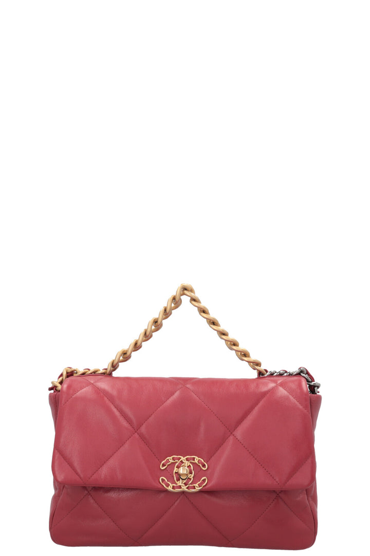 CHANEL 19 Large Red