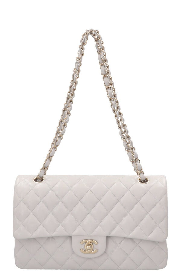 CHANEL 2025 Double Flap Bag Medium Caviar Gris