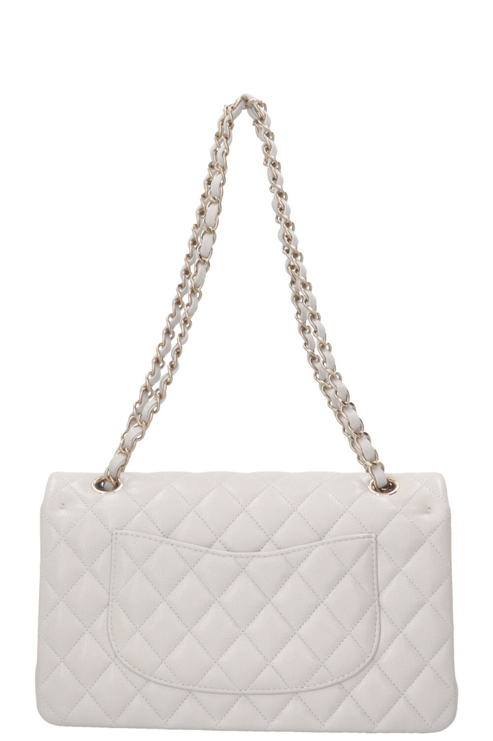 CHANEL 2025 Double Flap Bag Medium Caviar Grey