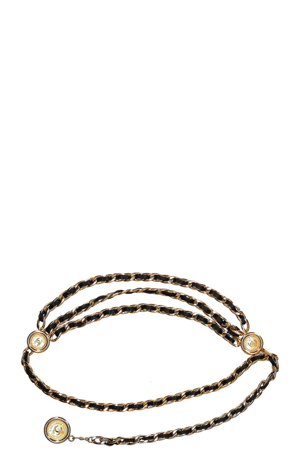 CHANEL Ceinture à trois brins de chaîne 1994 Printemps