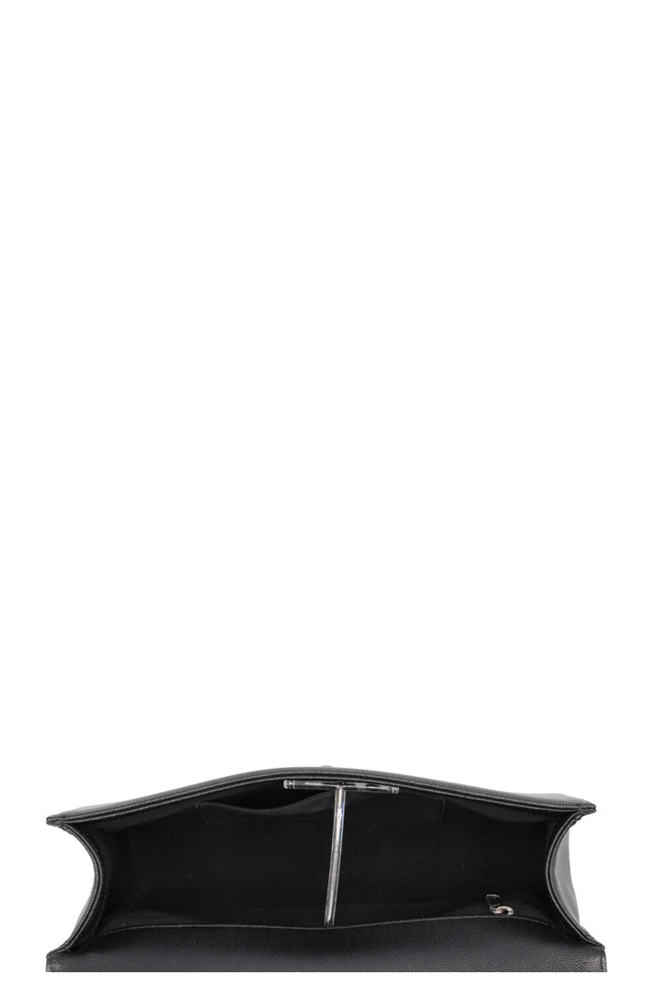 Sac CHANEL Boy moyen en cuir caviar noir