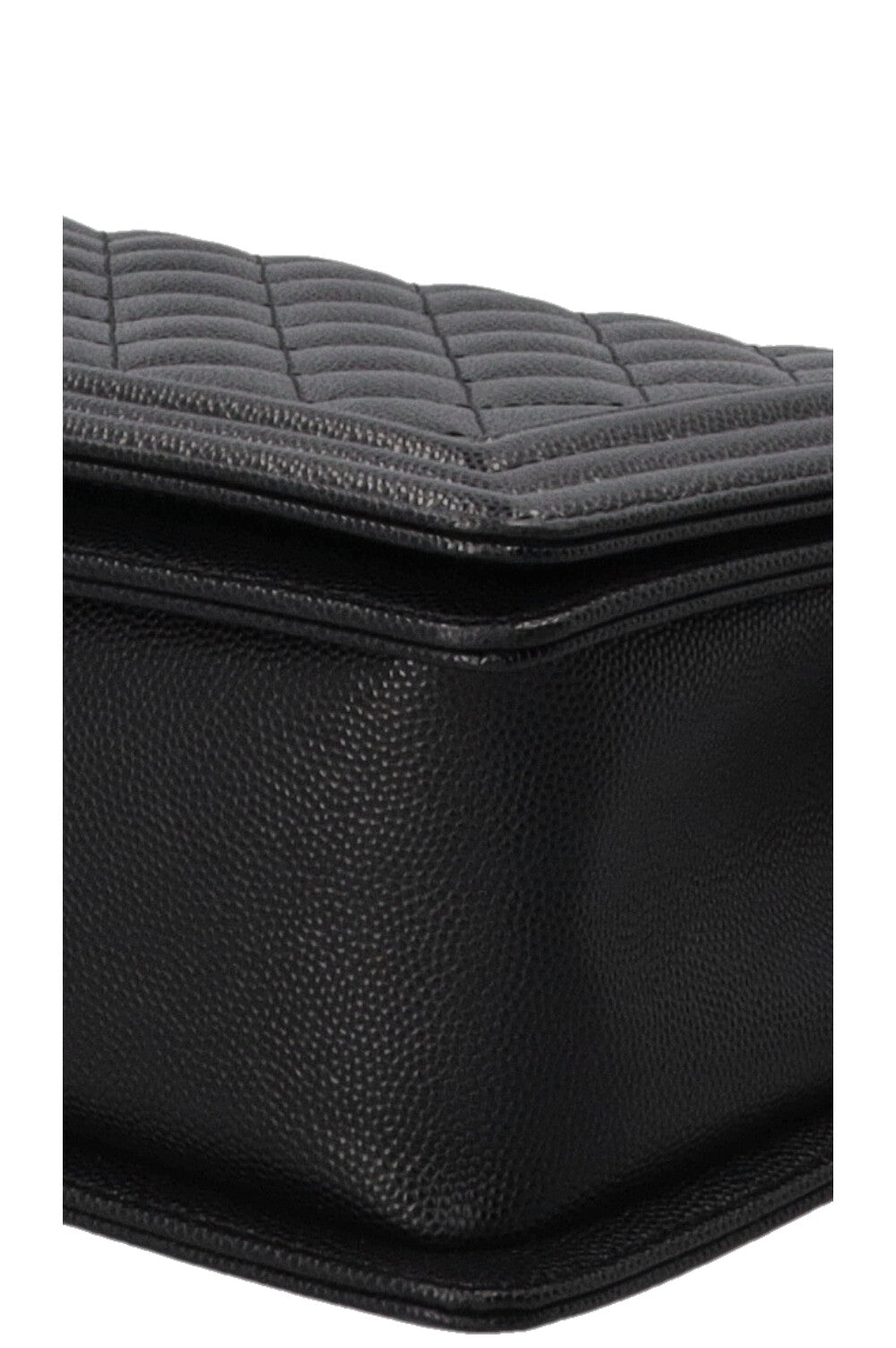Sac CHANEL Boy moyen en cuir caviar noir