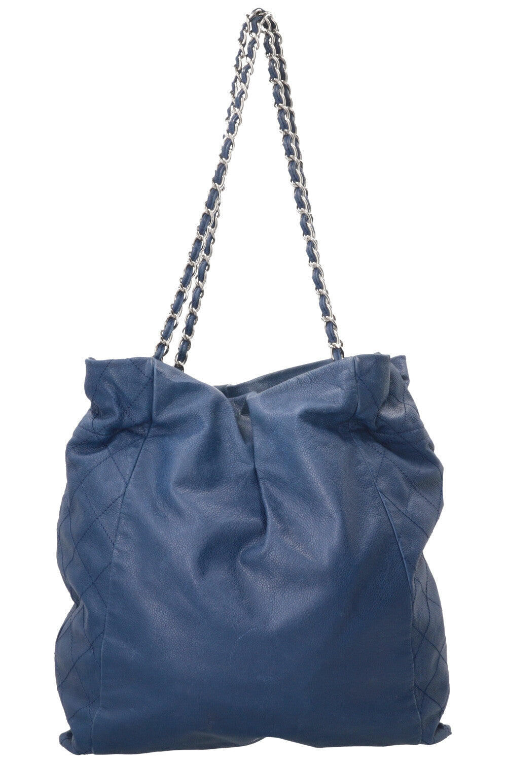 CHANEL CC Timeless Tote Leather Blue