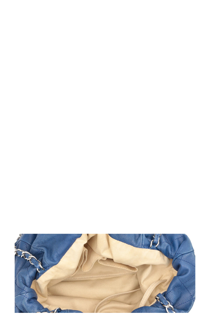 CHANEL CC Timeless Tote Leather Blue