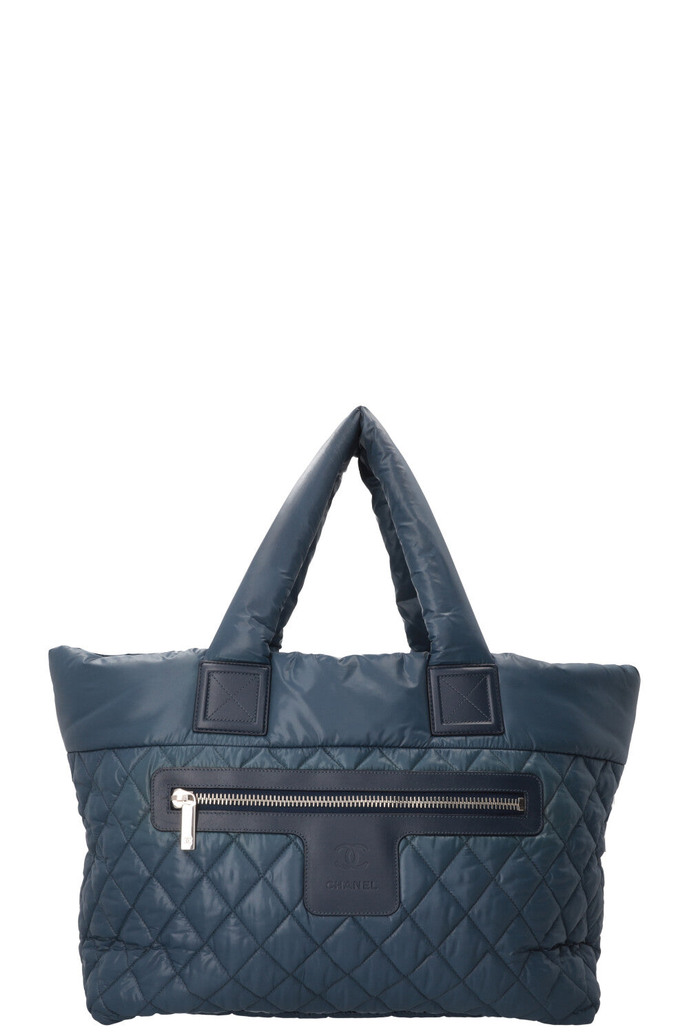 CHANEL Cocoon Bag Nylon Blue