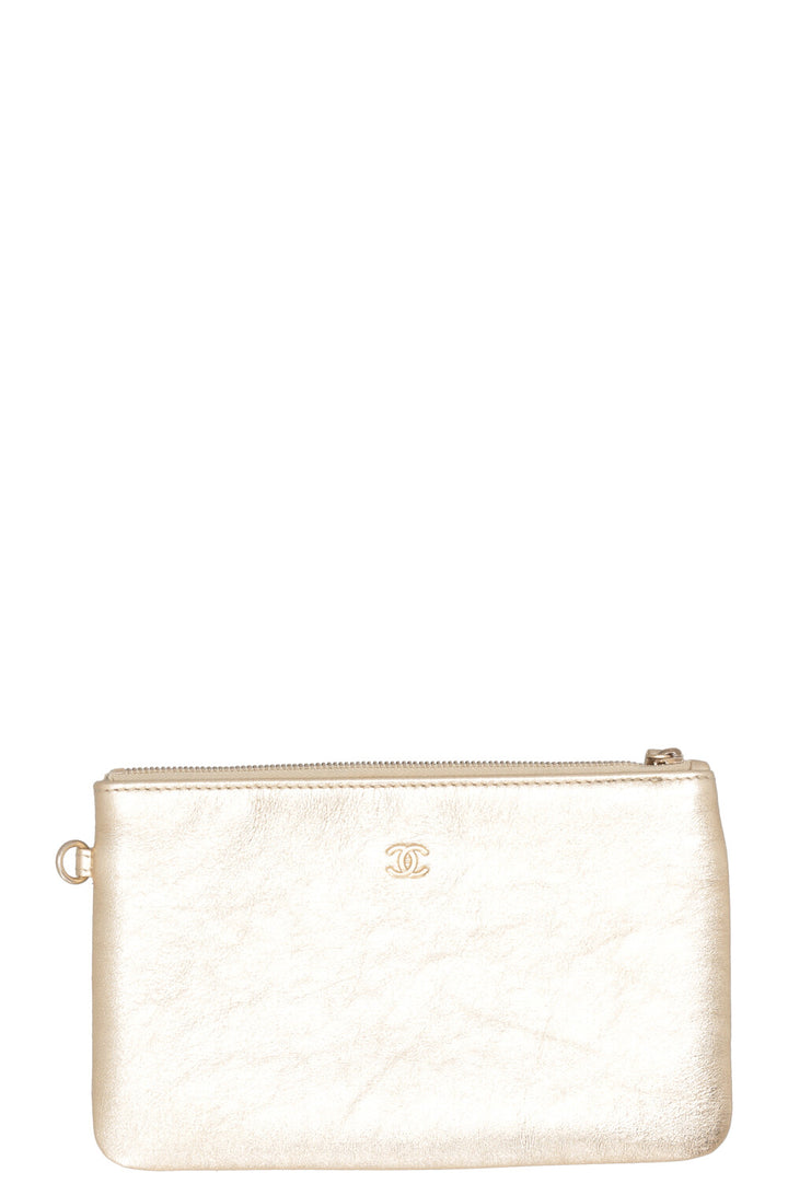 CHANEL Deauville Tote Medium Calfskin Gold