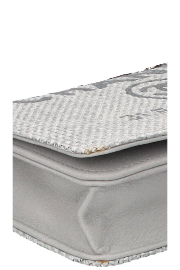CHANEL Deauville WOC Canvas Leather Grey